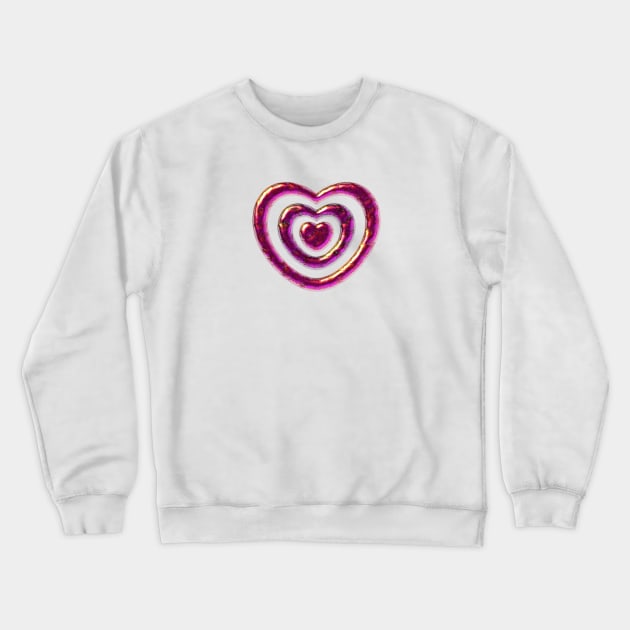 Heart Jewelry Crewneck Sweatshirt by Anastasiya Malakhova